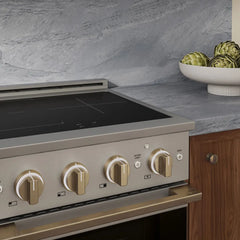 ZLINE 24 In. Marino Autograph Induction Range in Stainless Steel with Champagne Bronze Accents - MINRZ-24-CB