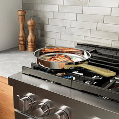 ZLINE 36 in. 5.2 cu. ft. Paramount Dual Fuel Range with 6 Burner DuoPro™ Cooktop and Electric Convection Oven in Stainless Steel - PSDR