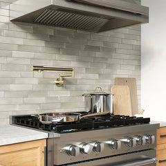 ZLINE 36 in. 5.2 cu. ft. Paramount Dual Fuel Range with 6 Burner DuoPro™ Cooktop and Electric Convection Oven in Stainless Steel - PSDR