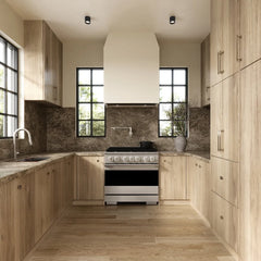 ZLINE 36 in. 5.2 cu. ft. Marino Gas Range with Convection Gas Oven in Stainless Steel with 6 Brass Burners - MGR-BR-36