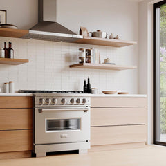 ZLINE 36 in. 5.2 cu. ft. Classic Dual Fuel Range with 6 Burner DuoPro™ Cooktop and Electric Convection Oven in Stainless Steel - PCDR36 - The Home Selection