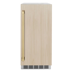 ZLINE 15 in. Touchstone Clear Cube Ice Maker with Drain Pump and Panel Ready Door - ICCDPZ-15