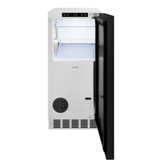 ZLINE 15 in. Touchstone Gourmet Ice Maker with Drain Pump and Panel Ready Door - IGMDP-15
