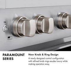 ZLINE Autograph Edition 48 in. 6.7 cu. ft. Paramount Gas Range with 8 Burner DuoPro™ Cooktop and Dual Ovens in Stainless Steel- PSGRZ-48-K