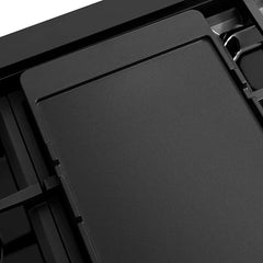 ZLINE 48 in. 6.7 cu. ft. Paramount Dual Fuel Range with 8 Burner DuoPro™ Cooktop and Dual Ovens in Black Stainless Steel - PSDRB-48