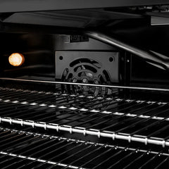 ZLINE 30 in. 4.2 cu. ft. Paramount Gas Range with 4 Burner DuoPro™ Cooktop and Convection Gas Oven in Black Stainless Steel - PSGRB-30