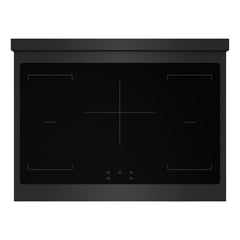 ZLINE 36 in. 5.2 cu. ft. Paramount Induction Range with 5 Element Cooktop and Electric Convection Oven in Black Stainless Steel - SINRB-36