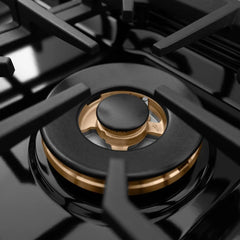 ZLINE 30 in. 4.2 cu. ft. Paramount Dual Fuel Range with 4 Burner DuoPro™ Cooktop and Electric Convection Oven in Black Satin Stainless Steel - PSDRBS