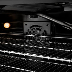 ZLINE 48 in. 6.7 cu. ft. Paramount Double Oven Gas Range with 8 Burner Cooktop in Black Satin Stainless Steel - SGRBS-48