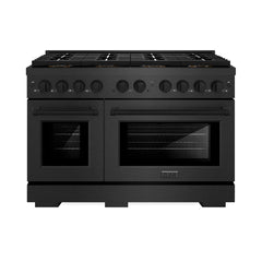 ZLINE 48 in. 6.7 cu. ft. Paramount Gas Range with 8 Burner DuoPro™ Coo - Black Satin Stainless Steel