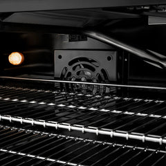 ZLINE Autograph Edition 48 in. 6.7 cu. ft. Paramount Double Oven Gas Range with 8 Burner Cooktop in Black Stainless Steel - SGRBZ-48-K