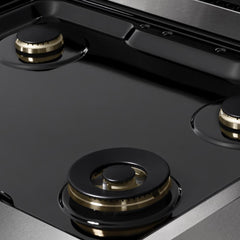 ZLINE 30 in. 4.2 cu. ft. Marino Dual Fuel Range with Gas Cooktop and Electric Convection Oven in Satin Stainless Steel with 4 Brass Burners - MDRS-BR-30 - The Home Selection
