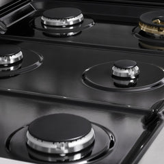 ZLINE 36 in. 5.2 cu. ft. Marino Dual Fuel Range with 6 Burner Gas Cooktop and Electric Convection Oven in Satin Stainless Steel - MDRS-36 - The Home Selection