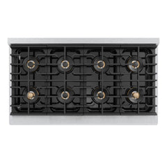 ZLINE 48 in. 6.7 cu. ft. Marino Dual Fuel Range with 8 Burner DuoPro™ Cooktop and Dual Ovens in Satin Stainless Steel - PMDRS-48 - The Home Selection