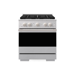 ZLINE 30 in. 4.2 cu. ft. Marino Gas Range with 4 Burner Cooktop and Convection Gas Oven in Satin Stainless Steel - MGRS-30 - The Home Selection