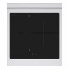 ZLINE 24 In. Marino Autograph Induction Range in Stainless Steel with a White Matte Door and Champagne Bronze Accents - MINRZ-WM-24-CB