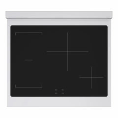 ZLINE 30 In. Marino Autograph Induction Range in Stainless Steel with a White Matte Door and Champagne Bronze Accents - MINRZ-WM-30-CB