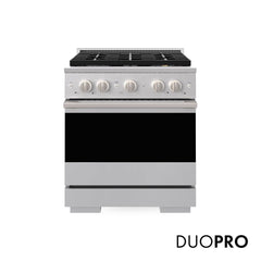 ZLINE 30 in. 4.2 cu. ft. Marino Dual Fuel Range with 4 Burner DuoPro™ Cooktop and Electric Convection Oven in Stainless Steel