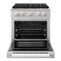 ZLINE 30 in. 4.2 cu. ft. Marino Dual Fuel Range with 4 Burner DuoPro™ Cooktop and Electric Convection Oven in Stainless Steel