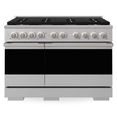 ZLINE 48 in. 6.7 cu. ft. Marino Dual Fuel Range with 8 Burner DuoPro™ Cooktop and Dual Ovens in Stainless Steel - PMDR48 - The Home Selection