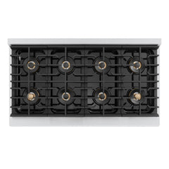 ZLINE 48 in. 6.7 cu. ft. Marino Dual Fuel Range with 8 Burner DuoPro™ Cooktop and Dual Ovens in Stainless Steel - PMDR48 - The Home Selection