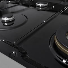 ZLINE 48 in. 6.7 cu. ft. Marino Double Oven Gas Range with 8 Burner Cooktop in Stainless Steel with White Matte Doors - MGR-WM-48 - The Home Selection