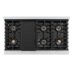 ZLINE 48 in. 6.7 cu. ft. Marino Gas Range with 8 Burner DuoPro™ Cooktop and Dual Ovens in Stainless Steel - PMGR48 - The Home Selection