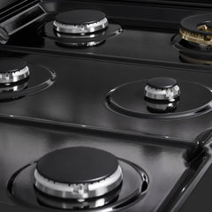 ZLINE 36 in. 5.2 cu. ft. Marino Gas Range with 6 Burner Cooktop and Convection Gas Oven in Black Stainless Steel - MGRB-36 - The Home Selection