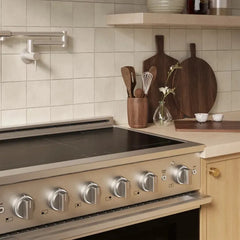 ZLINE 36 in. 5.2 cu. ft. Marino Induction Range with 5 Element Cooktop and Electric Convection Oven in Stainless Steel - MINR36 - The Home Selection