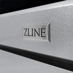 ZLINE 36 in. 5.2 cu. ft. Paramount Dual Fuel Range with 6 Burner Gas Cooktop and Electric Convection Oven in Satin Stainless Steel - SDRS-36