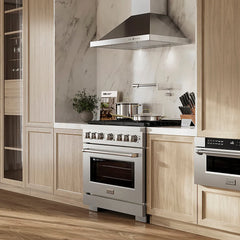 ZLINE 36 in. 5.2 cu. ft. Paramount Dual Fuel Range with 6 Burner DuoPro™ Cooktop and Electric Convection Oven in Satin Stainless Steel - PSDRS