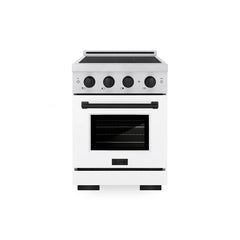 ZLINE Autograph Edition 24 in. 3.2 cu. ft. Paramount Induction Range with 3 Element Cooktop and Electric Convection Oven - SINR