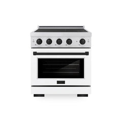 ZLINE Autograph Edition 30 in. 4.2 cu. ft. Paramount Induction Range with 4 Element Cooktop and Electric Convection Oven - SINR