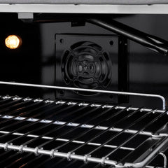 ZLINE 36 in. 5.2 cu. ft. Paramount Gas Range with 6 Burner Cooktop and Convection Gas Oven in Satin Stainless Steel with White Matte Door - SGRS-WM-36