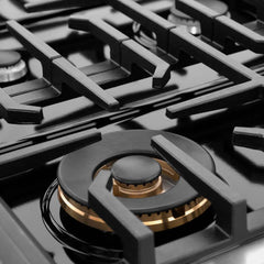 ZLINE 36 in. 5.2 cu. ft. Paramount Dual Fuel Range with 6 Burner Gas Cooktop and Electric Convection Oven in Stainless Steel - SDR36