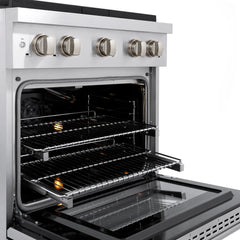 ZLINE 30 in. 4.2 cu. ft. 4 Burner Gas Range with Convection Gas Oven in Stainless Steel - SGR30