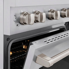 ZLINE 30 in. 4.2 cu. ft. Paramount Gas Range with 4 Burner DuoPro™ Cooktop and Convection Gas Oven in Stainless Steel - PSGR