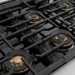 ZLINE 48 in. 6.7 cu. ft. Paramount Gas Range with 8 Burner DuoPro™ Cooktop and Dual Ovens in Stainless Steel - PSGR