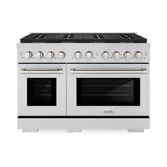 ZLINE 48 in. 6.7 cu. ft. Paramount Gas Range with 8 Burner DuoPro™ Coo - Stainless Steel