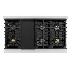 ZLINE 48 in. 6.7 cu. ft. Paramount Gas Range with 8 Burner DuoPro™ Cooktop and Dual Ovens in Stainless Steel - PSGR