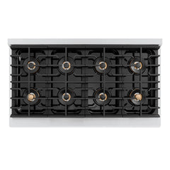 ZLINE 48 in. 6.7 cu. ft. Paramount Gas Range with 8 Burner DuoPro™ Cooktop and Dual Ovens in Stainless Steel - PSGR