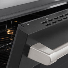 ZLINE 24 in. 3.2 cu. ft. Paramount Induction Range with 3 Element Cooktop and Electric Convection Oven in Stainless Steel with Black Matte Door - SINR-BLM-24 - The Home Selection
