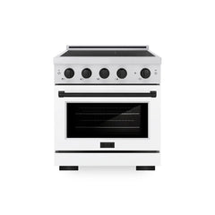 ZLINE Autograph Edition 30 in. 4.2 cu. ft. Paramount Induction Range with 4 Element Cooktop and Electric Convection Oven - SINR