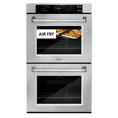 ZLINE 30 in. Professional True Convection Double Wall Oven with Air Fry and Self Clean in Stainless Steel - WAD-30