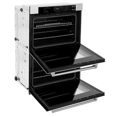 ZLINE 30 in. Professional True Convection Double Wall Oven with Air Fry and Self Clean in Stainless Steel - WAD-30