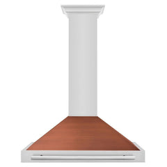 ZLINE 36 in. Convertible Stainless Steel Range Hood with Copper Shell and Stainless Steel Handle - KB4STX-C-36 - The Home Selection