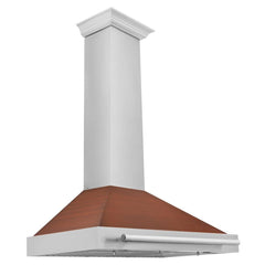 ZLINE 36 in. Convertible Stainless Steel Range Hood with Copper Shell and Stainless Steel Handle - KB4STX-C-36 - The Home Selection