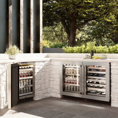 ZLINE 24 in. Touchstone Dual Zone 44 Bottle Wine Cooler Glass Door - RWDO
