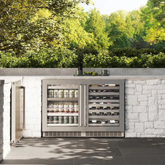 ZLINE 24 in. Touchstone Dual Zone 44 Bottle Wine Cooler Glass Door - RWDO