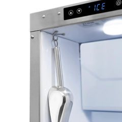 ZLINE 15 in. Touchstone Gourmet Ice Maker with Drain Pump and Hand Hammered Copper Door - IGMD-HH-15